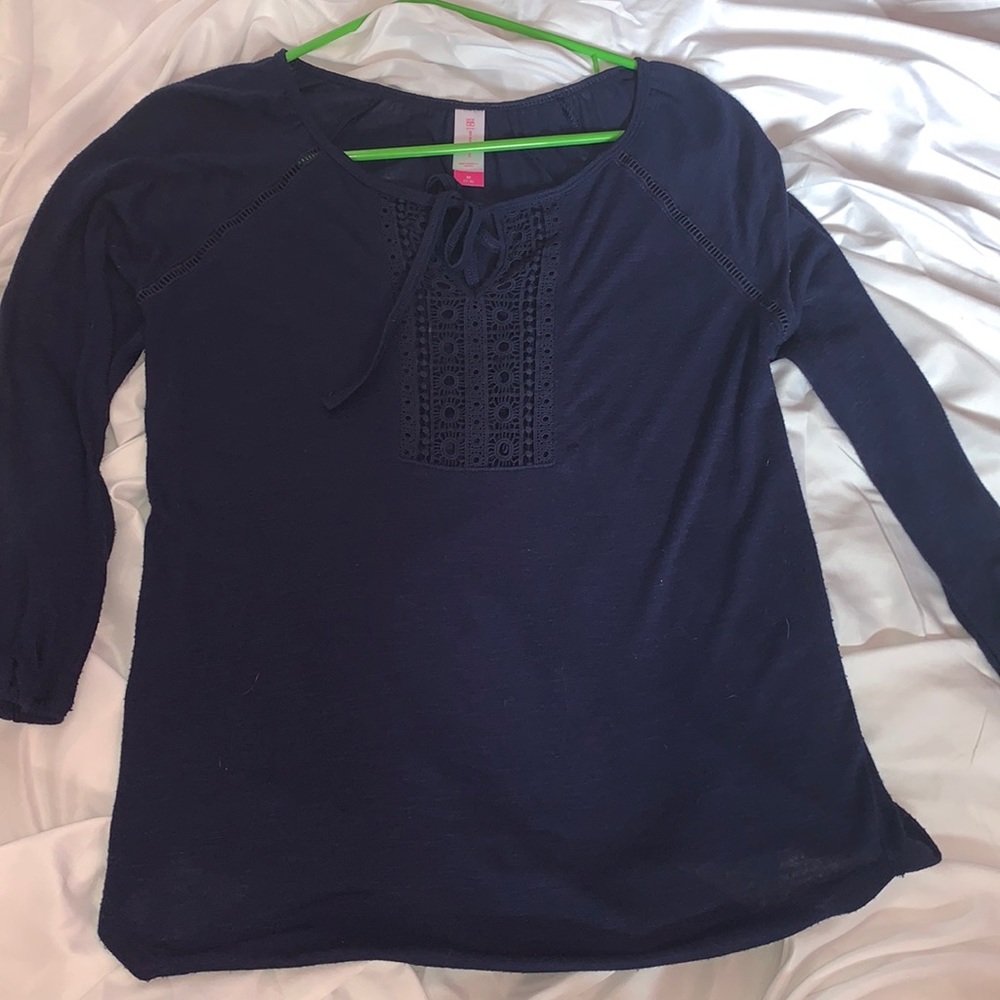 Navy blue blouse